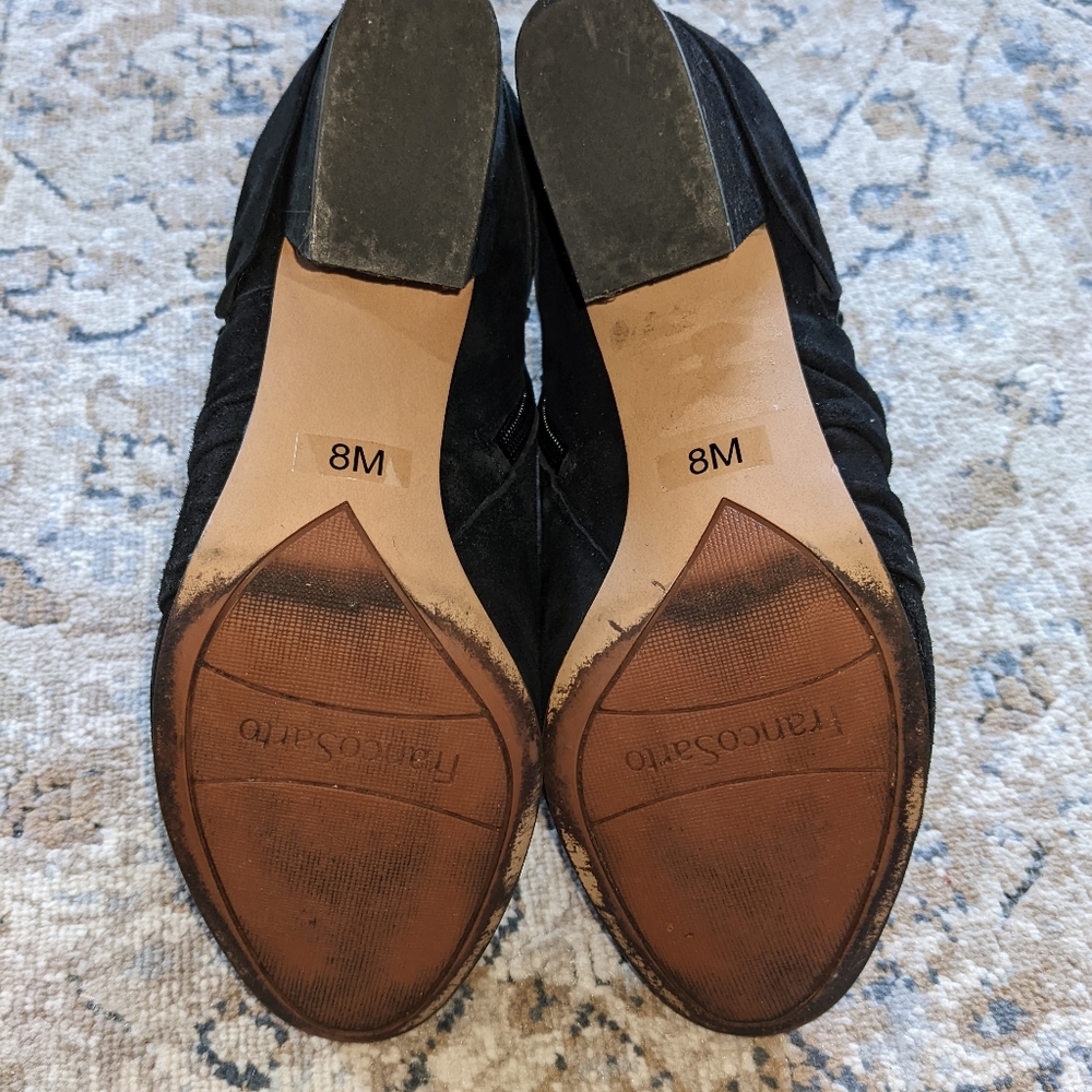 Suede Ruched Booties - Picture 5 of 5